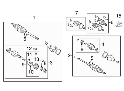 FRONT SUSPENSION/DRIVE AXLES for 2005 Toyota Celica #1