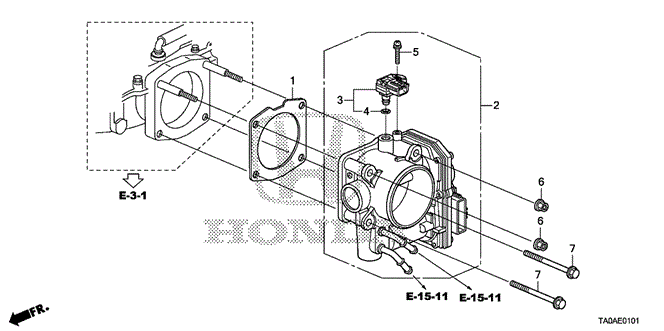 Engine/Throttle Body (V6) for 2012 Honda ACCORD SEDAN #1