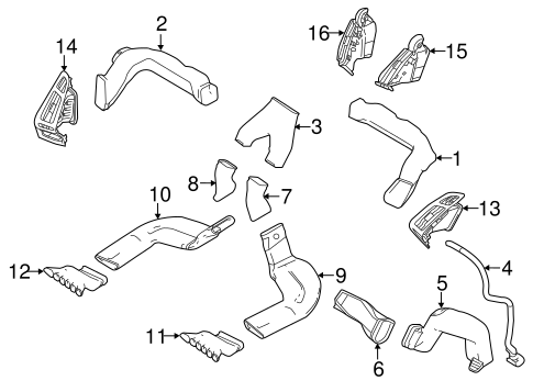 Body/Ducts for 2012 Ford Focus #1