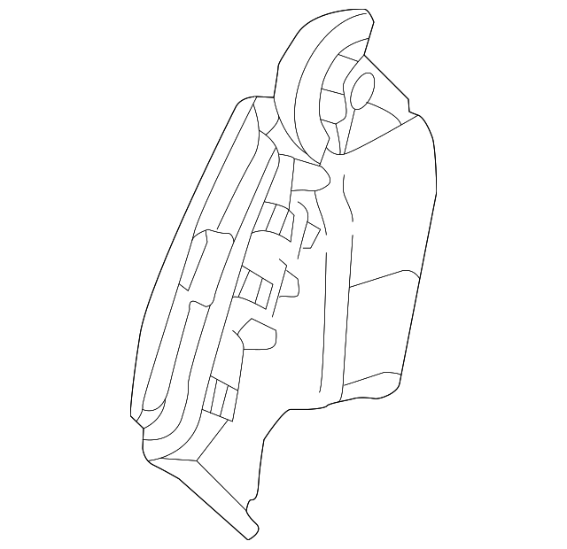 F1EZ-19893-AB Деталь VENT LOUVER, LEFT