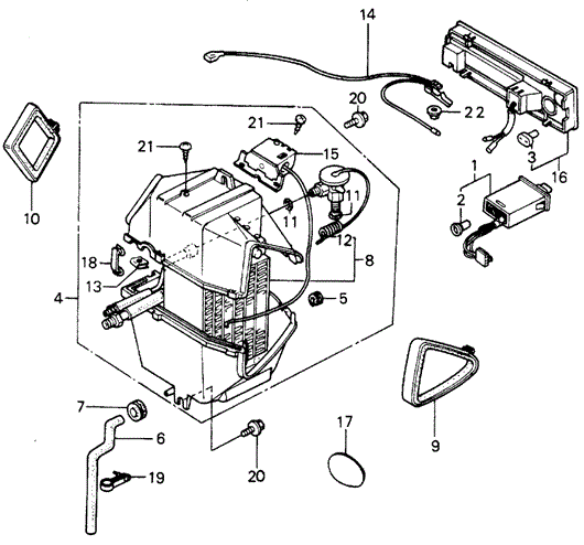 BODY / AIR CONDITIONING/A/C COOLING UNIT - SWITCH for 1981 Honda CIVIC HATCHBACK #1