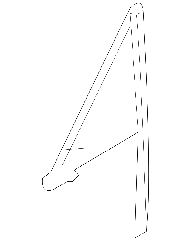 970-542-311-04 Деталь VENT GLASS, LEFT