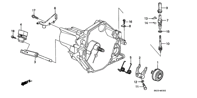 TRANSMISSION - MANUAL/MT CLUTCH RELEASE for 1989 Honda CIVIC HATCHBACK #1