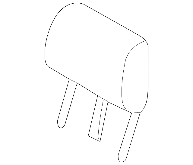 BR3Z-54611A08-AC Деталь HEADREST, RIGHT