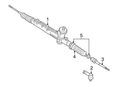 Mariner STEERING GEAR & LINKAGE 2