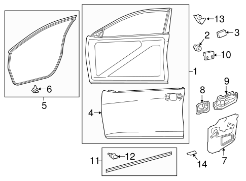 BODY/DOOR & COMPONENTS for 2016 Toyota Camry #2