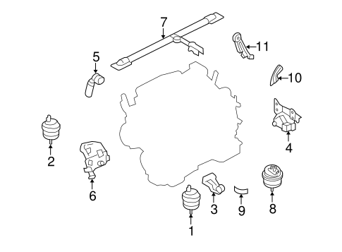 Montego ENGINE & TRANS MOUNTING