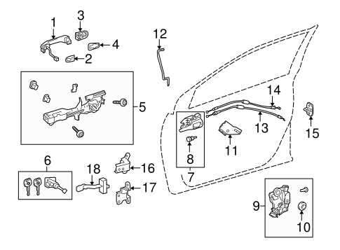 ELECTRICAL/FRONT DOOR for 2016 Toyota Corolla #1