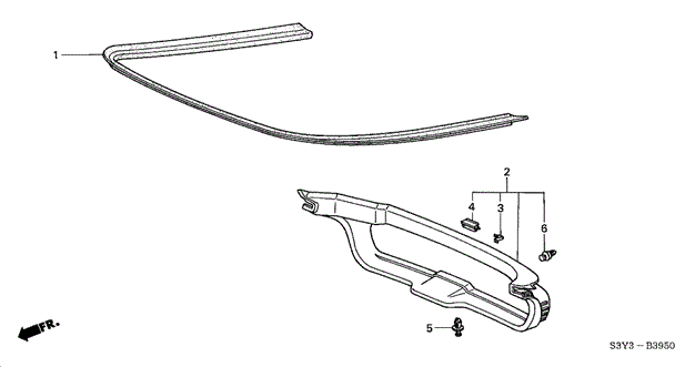 Interior/Bumper/Tailgate Lining for 2002 Honda INSIGHT #1