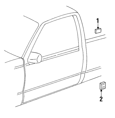 C2500 Pickup EXTERIOR TRIM - CAB