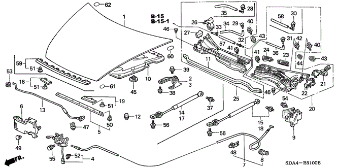 BODY / AIR CONDITIONING/HOOD for 2006 Honda ACCORD SEDAN #1