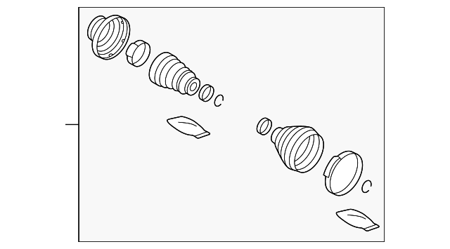 TDR000130 Деталь BOOT KIT, RIGHT