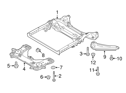 Suspension Mounting for 2019 Infiniti Q70 #0