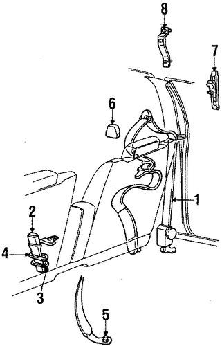 Grand Marquis FRONT SEAT BELTS
