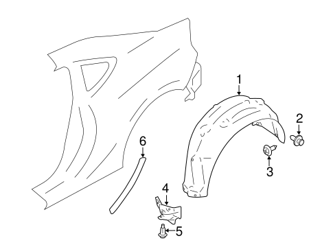 BODY/EXTERIOR TRIM - QUARTER PANEL for 2013 Scion FR-S #1