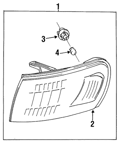 ELECTRICAL/PARK LAMPS for 1996 Toyota Corolla #1