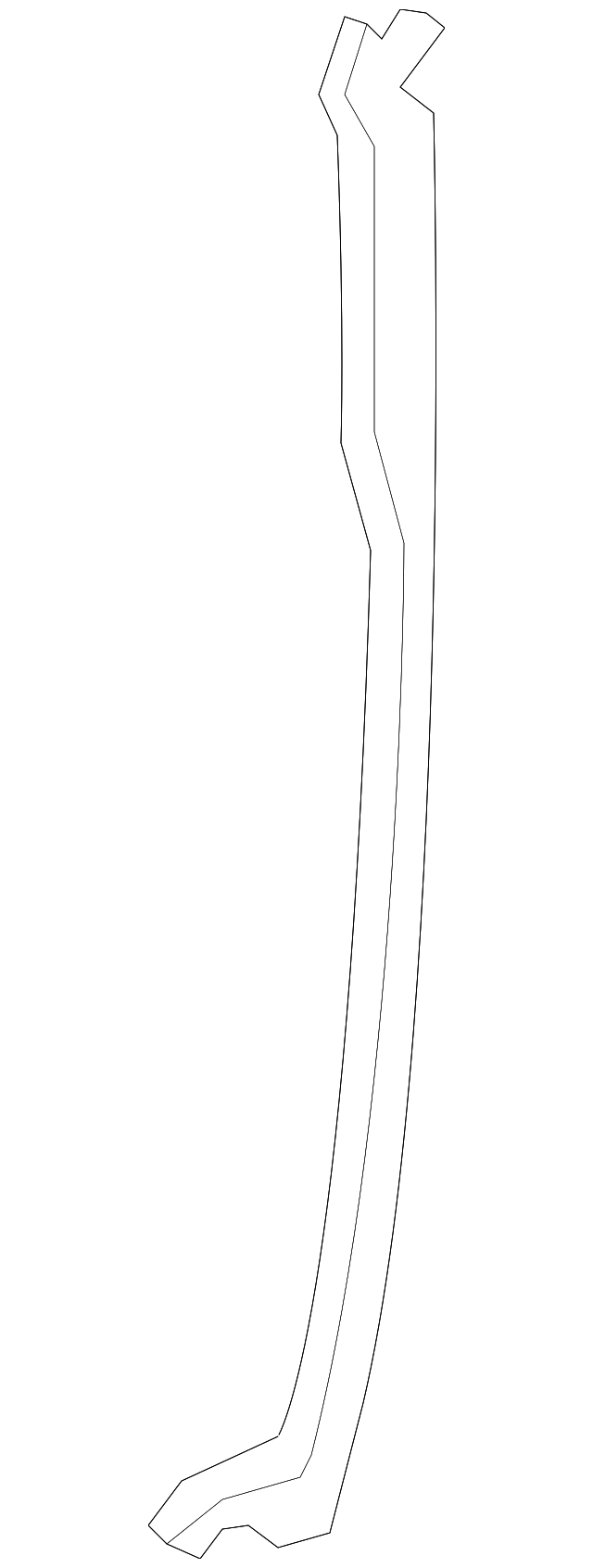 XR827258 Деталь GUIDE CHANNEL, LEFT