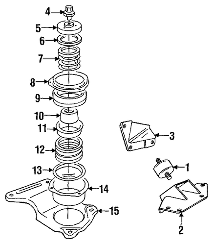 XJS ENGINE & TRANS MOUNTING