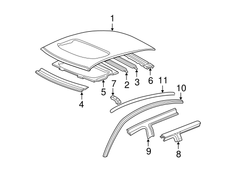 BODY/ROOF & COMPONENTS for 2003 Toyota Avalon #1