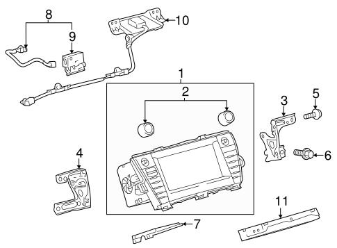 BODY/NAVIGATION SYSTEM COMPONENTS for 2014 Toyota Prius V #1