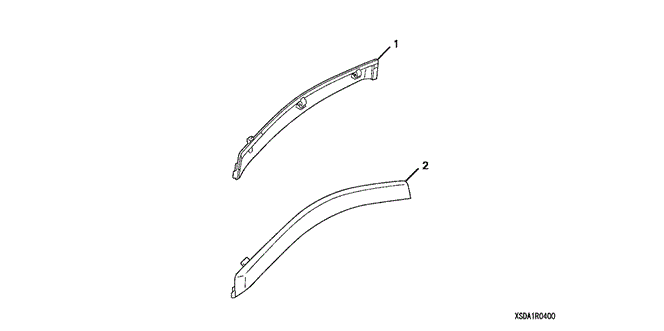 ACCESSORIES/FRONT DOOR VISOR for 2003 Honda ACCORD SEDAN #1