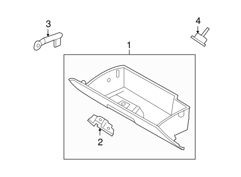 Body/Glove Box for 2006 Ford Freestyle #1
