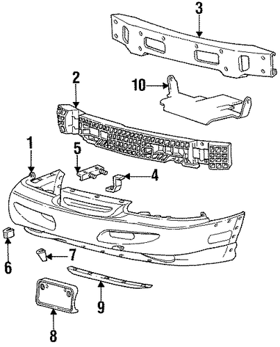 Thunderbird BUMPER & COMPONENTS - FRONT