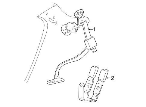 Sable REAR SEAT BELTS 2
