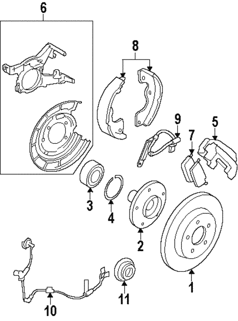 Brakes/Rear Brakes for 2008 Ford Escape #3