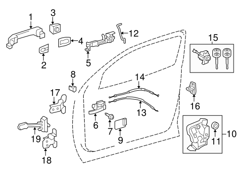 BODY/LOCK & HARDWARE for 2015 Toyota Tundra #1