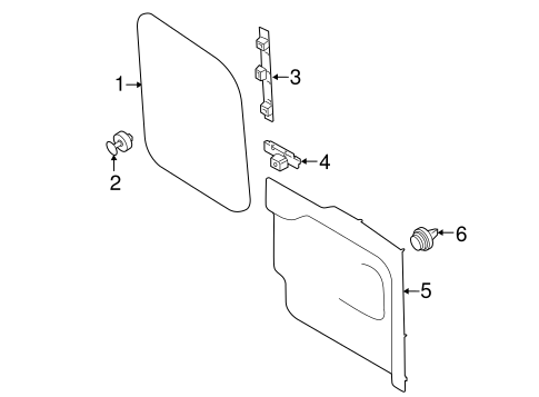 Transit-350 INTERIOR TRIM - BACK DOOR 4