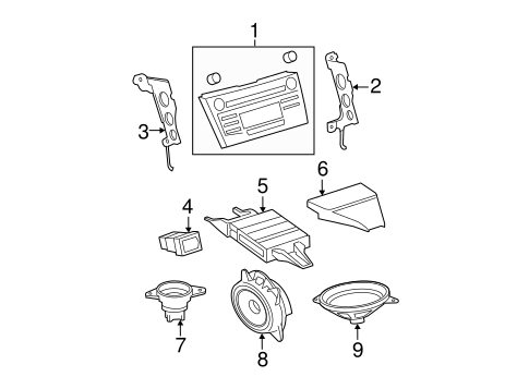 BODY/SOUND SYSTEM for 2009 Toyota Camry #1