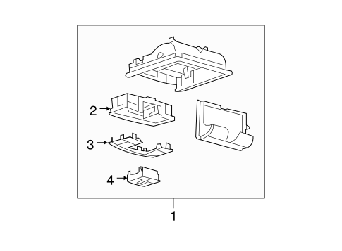 Body/Overhead Console for 2007 Ford Edge #1