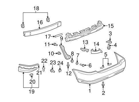 BODY/BUMPER & COMPONENTS - REAR for 2006 Toyota Corolla #1