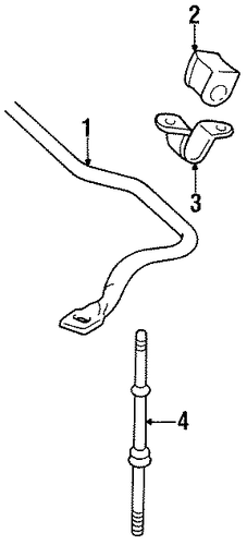 FRONT SUSPENSION/STABILIZER BAR & COMPONENTS for 1998 Toyota T100 #1