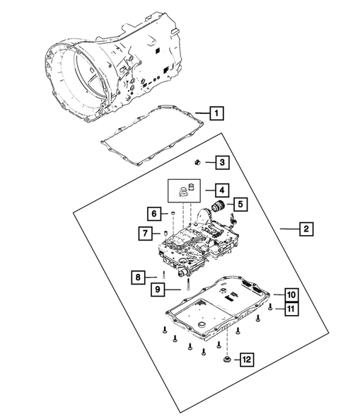 Valve Body, Accumulator, Solenoid and Parking Sprag for 2021 Dodge Charger #2