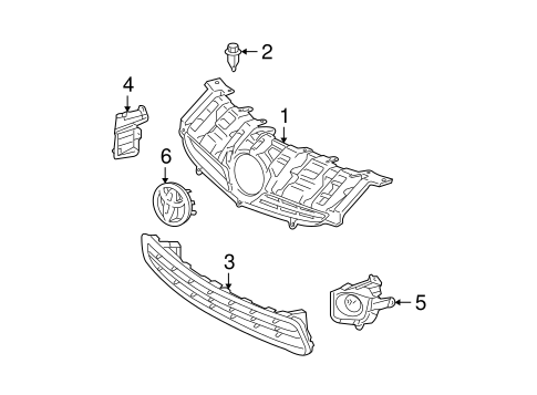BODY/GRILLE & COMPONENTS for 2011 Toyota Prius #1