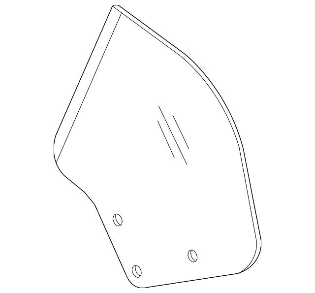 12760034 Деталь QTR GLASS, LEFT