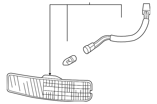 8648294 Деталь MARKER LAMP, LEFT