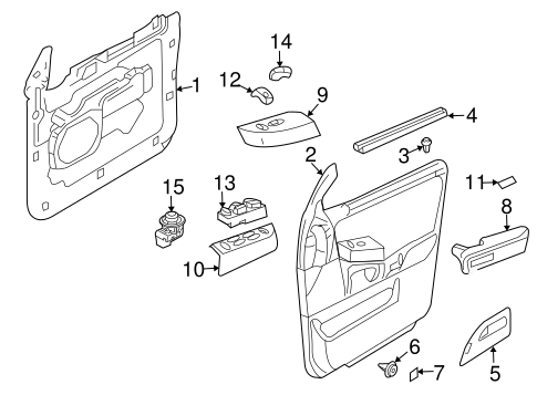 Electrical/Front Door for 2010 Ford Expedition #4