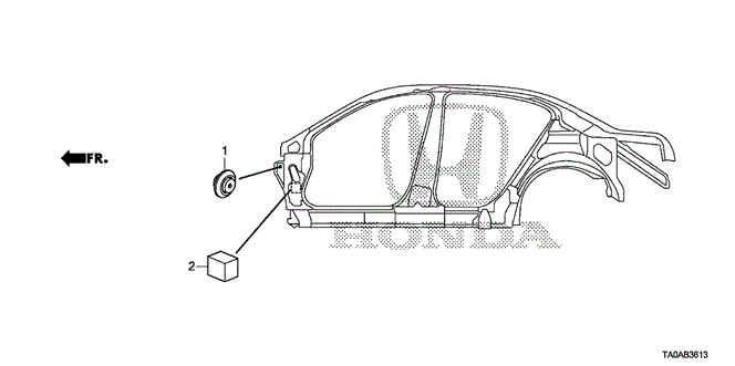 Interior/Bumper/Grommet (Side) for 2012 Honda ACCORD SEDAN #1