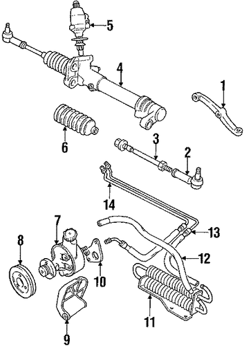 XJS STEERING GEAR & LINKAGE 2