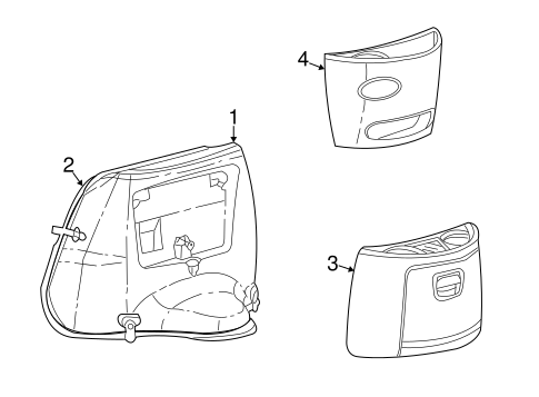 Body/Cover & Components for 2001 Ford E-250 Econoline #1