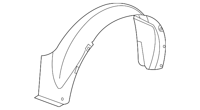 22663892 Деталь FENDER LINER, LEFT