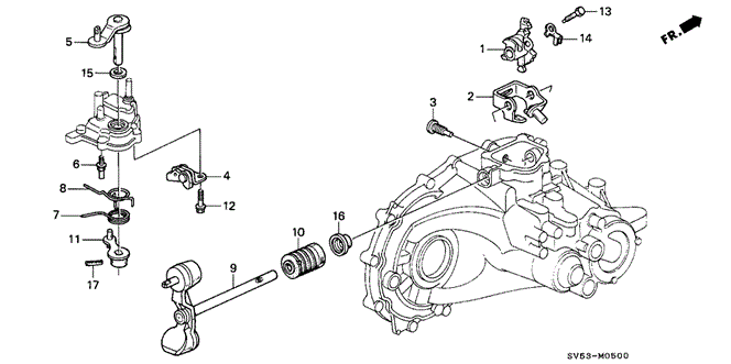 TRANSMISSION - MANUAL/MT SHIFT ARM - SHIFT LEVER for 1997 Honda ACCORD 5-DOOR #1