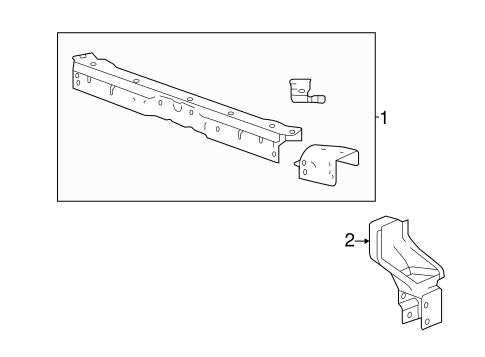 9-5 RADIATOR SUPPORT