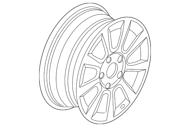 6N7Z-1007-AA WHEEL, ALLOY