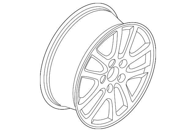 8E5Z-1007-A WHEEL, ALLOY