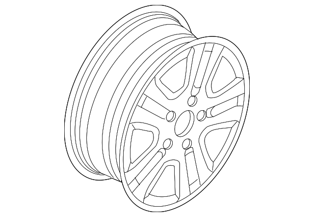 6E5Z-1007-BA WHEEL, ALLOY