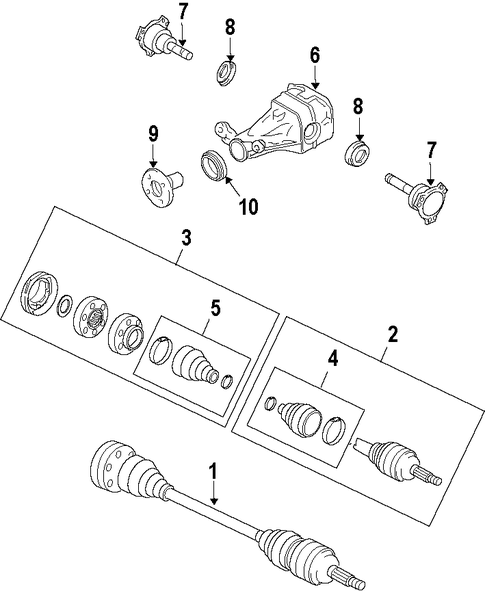 Cayenne AXLE SHAFTS & JOINTS